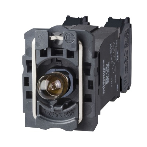 Schneider Electric ZB5AW035 Light Module with body/fixing collar with BA9s incandesc. bulb 110...120V 1NO+1NC