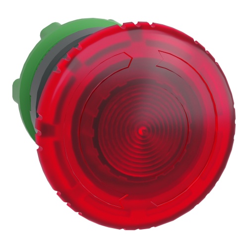 Schneider Electric ZB5AW743 red Ø40 illum mushroom pushbutton head Ø22 latching for integral LED