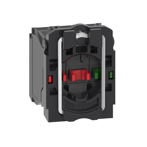 Schneider Electric ZB5AZ141 Single contact block with body/fixing collar, plastic, screw clamp terminal, 1 NO + 2 NC