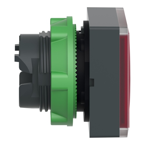 Schneider Electric ZB5CW343 red square flush illum pushbutton head Ø22 spring return for integral LED