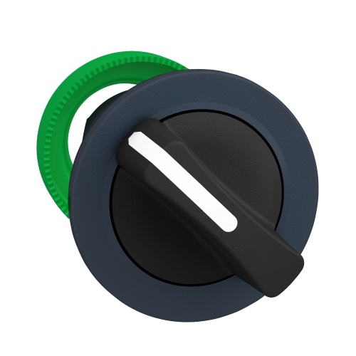 Schneider Electric ZB5FD2 flush mounted black selector switch head 2 pos stay put