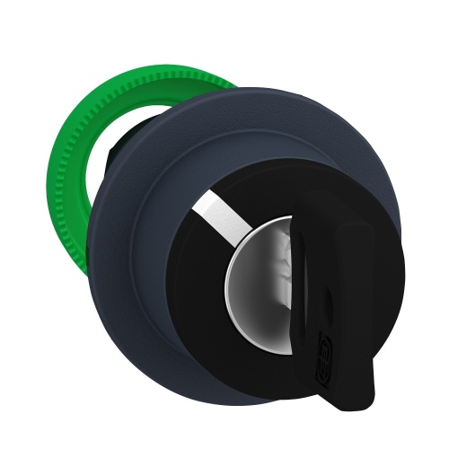 Schneider Electric ZB5FG2 flush mounted selector switch head key 455 2 pos stay put