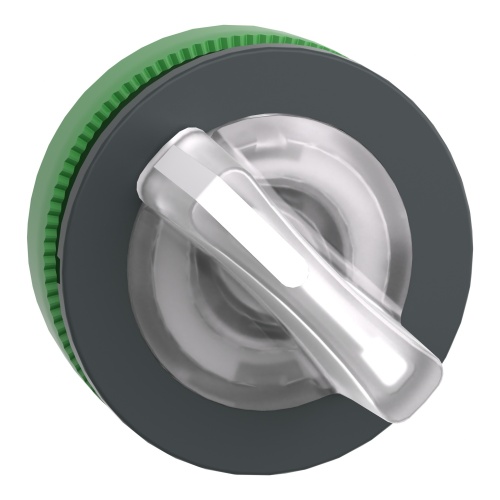 Schneider Electric ZB5FK1213 flush mounted white illuminated selector switch head 2 pos stay put
