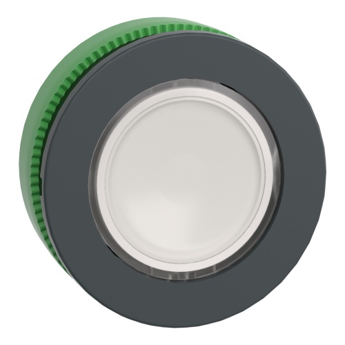 Schneider Electric ZB5FW313 flush mounted white flush caps illuminated pushbutton head for integral led