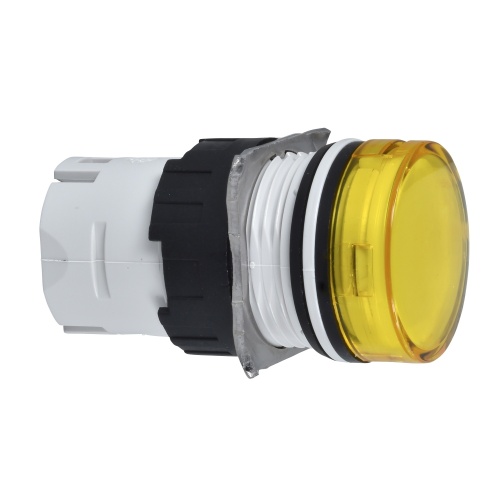 Schneider Electric ZB6AV5 Harmony 16 mm Round Yellow Plastic Pilot Light Illuminated Modular Head