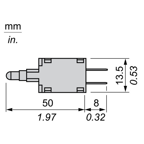 Schneider Electric ZB6EB6B blue Light Module with body/fixing collar with integral LED 12 - 24V