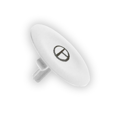 Schneider Electric ZBA145 white cap marked T for circular pushbutton Ø22