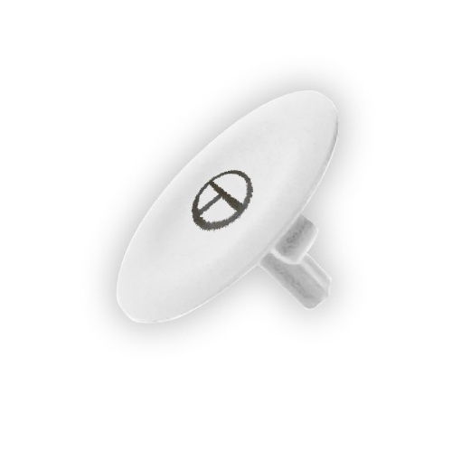 Schneider Electric ZBA145 white cap marked T for circular pushbutton Ø22
