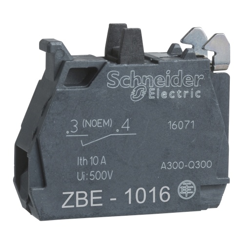 Schneider Electric ZBE1016 Harmony Single Electrical Contacts block 1 NO Screw Clamp Terminals