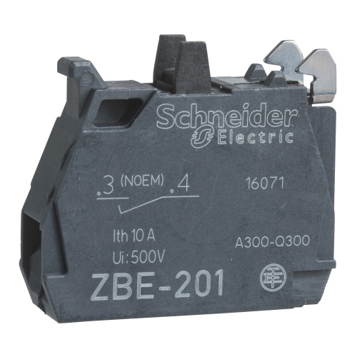 Schneider Electric ZBE201 Harmony Single Electrical Contacts block 1 NO Screw Clamp Terminals