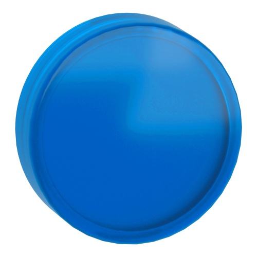 Schneider Electric ZBV0163 blue plain lens for circular pilot light Ø22 with integral LED