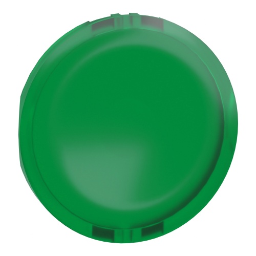 Schneider Electric ZBW9133 green plain lens for circular illuminated pushbutton Ø22 with integral LED