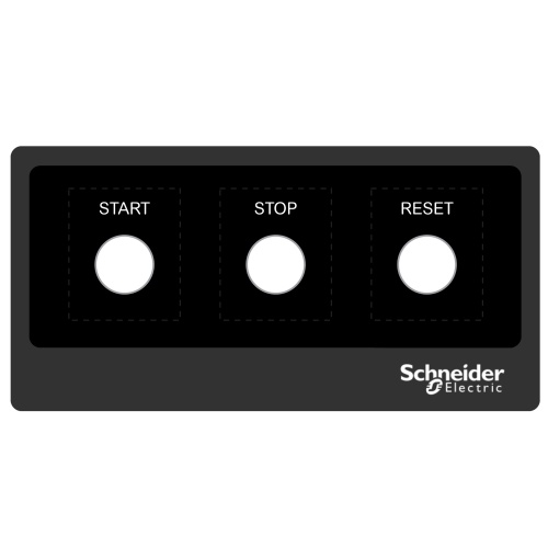 Schneider Electric ZBYLEG201001 - Legend panel 200x100mm template 1, Harmony XB5