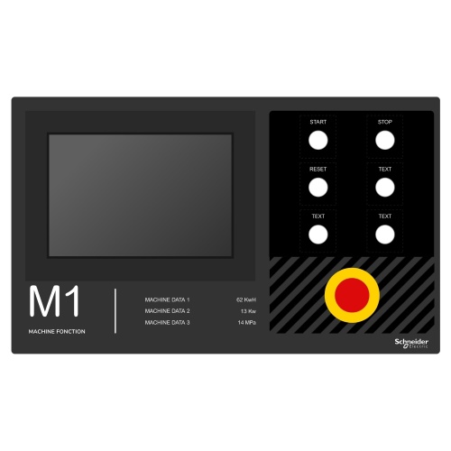 Schneider Electric ZBYLEG503001 - Legend panel 500x300mm template 1, Harmony XB5