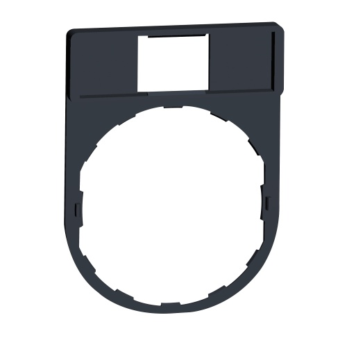 Schneider Electric ZBZ32 legend holder 30 x 40 mm with legend 8 x 27 mm unmarked