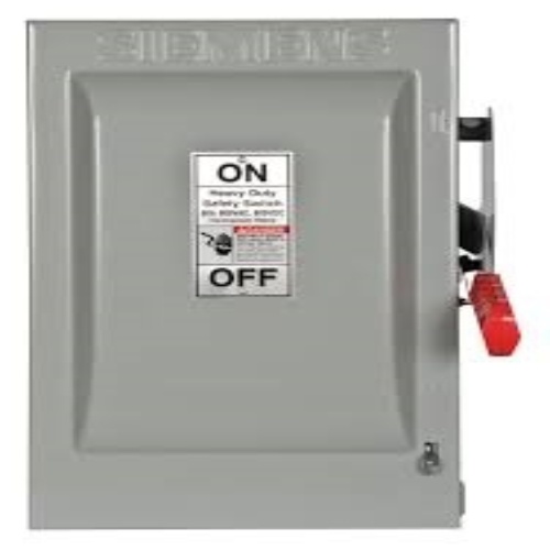 Siemens HF262J Fusible Heavy Duty Safety Switch - 60 Amp, 600 VAC, Two Pole, NEMA 12