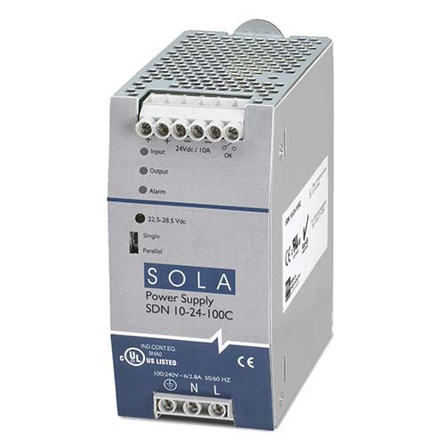 Sola SDN10-24-480C Power Supply 3 Phase 24V 10A