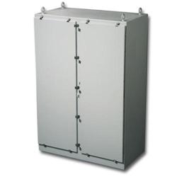 Stahlin N727212FSDDHWT N Series Fiberglass Enclosure - 72" x 72" x 12"