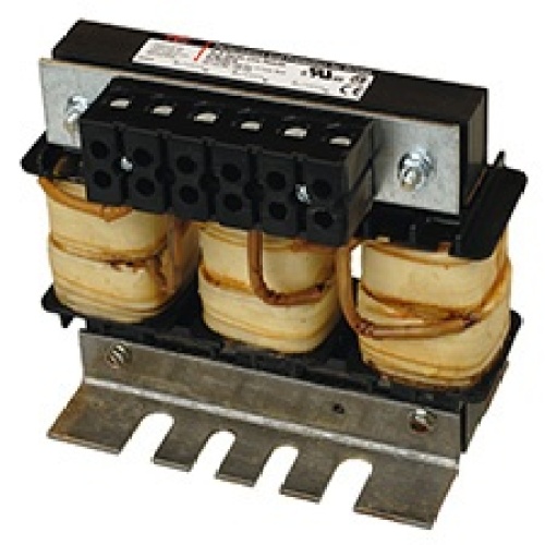 TCI KLR12DTBDR KLR, 575V, 12A, 7.5HP, 3 Phase, Open, Input Line Inductor, UL Recognized