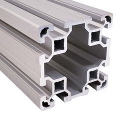 Tslots 670077-20 foot Aluminum Extrusion 80mm x 80mm Clear