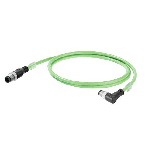 Weidmuller 1059770010 PROFINET Cable - Green, 1 m