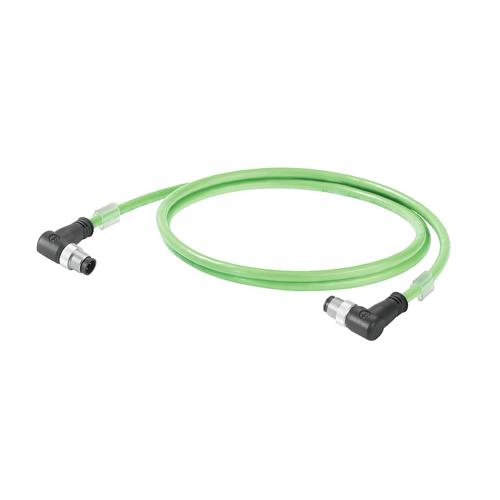 Weidmuller 1059890030 PROFINET Cable - Green, 3 m