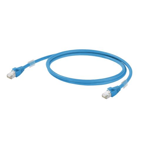 Weidmuller 1165900010 Cabinet Line Patch Cable - Blue, 1 m