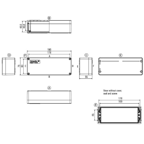 Weidmuller 1305840000 - Klippon POK (polyester empty enclosure)