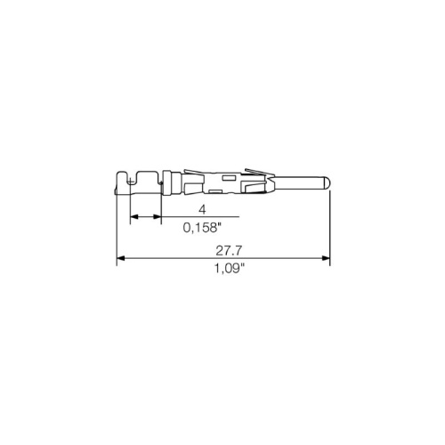 Weidmuller 1427600000 Crimp Contact - 1 Pole