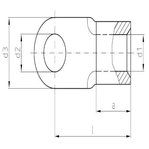 Weidmuller 1493510000 - Crimp Cable Lug, 50 mm²