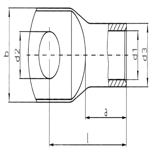 Weidmuller 1495630000 - Tubular Cable Lug, 95 mm²