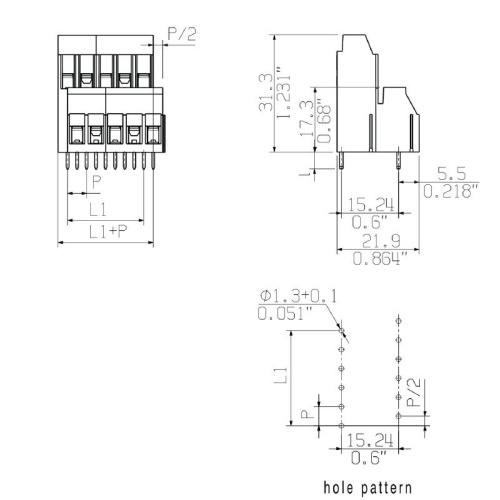 Weidmuller 1934300000 - Printed circuit board terminals
