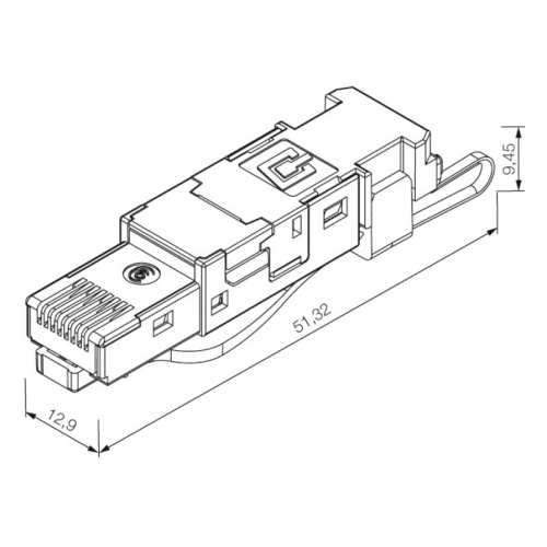 Weidmuller 1963600000 - RJ45 IDC plug