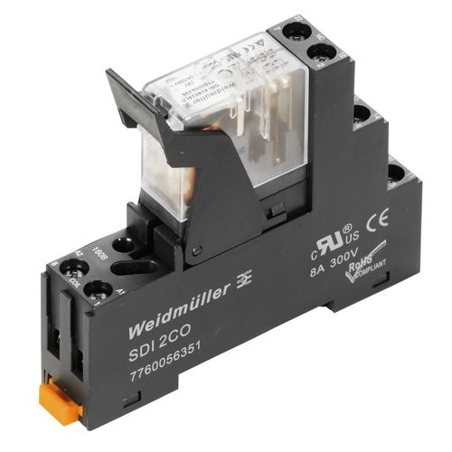 Weidmuller 2476860000 Relay Module 2PDT 5 Amp