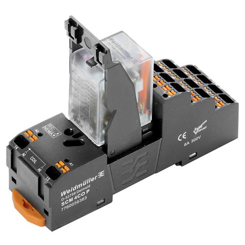 Weidmuller 2576090000 Relay Module 4PDT 5 Amp