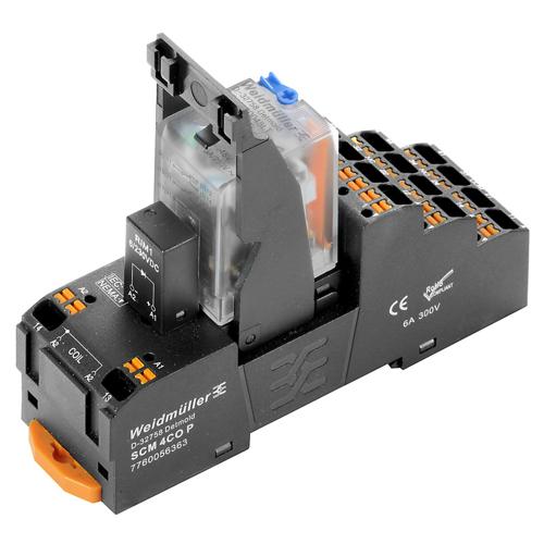 Weidmuller 2576140000 Relay Module 4PDT 5 Amp