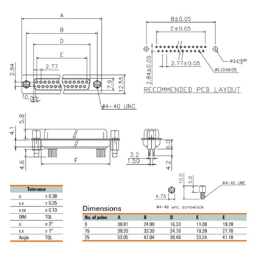 Weidmuller 2707200000 D-Sub Connector - 9 Pole