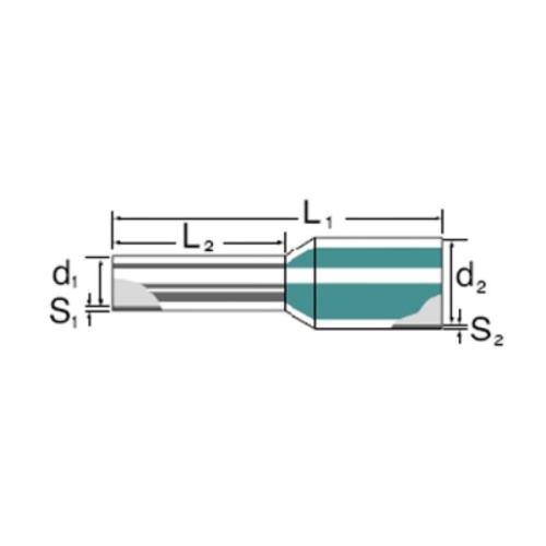 Weidmuller 9005860000 Ferrule - 0.5 mm² Cross-Section