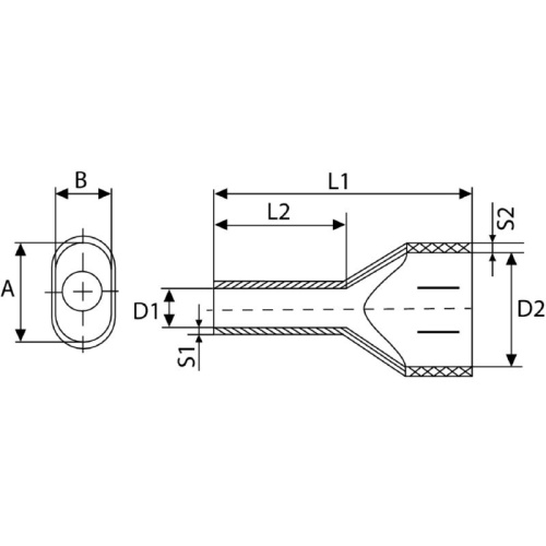 Weidmuller 9037550000 Ferrule - 6 mm² Cross-Section