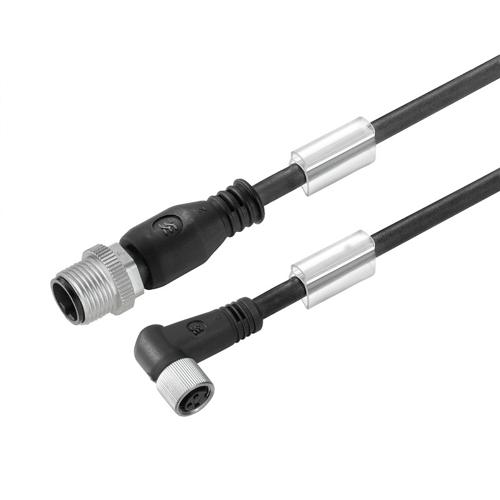 Weidmuller 9456670060 Sensor-Actuator Cable - Black, 0.6 m