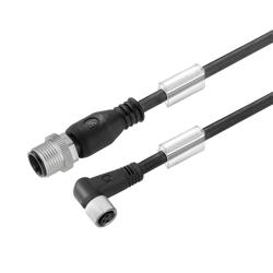 Weidmuller 9457980030 Sensor-Actuator Cable - Black, 0.3 m